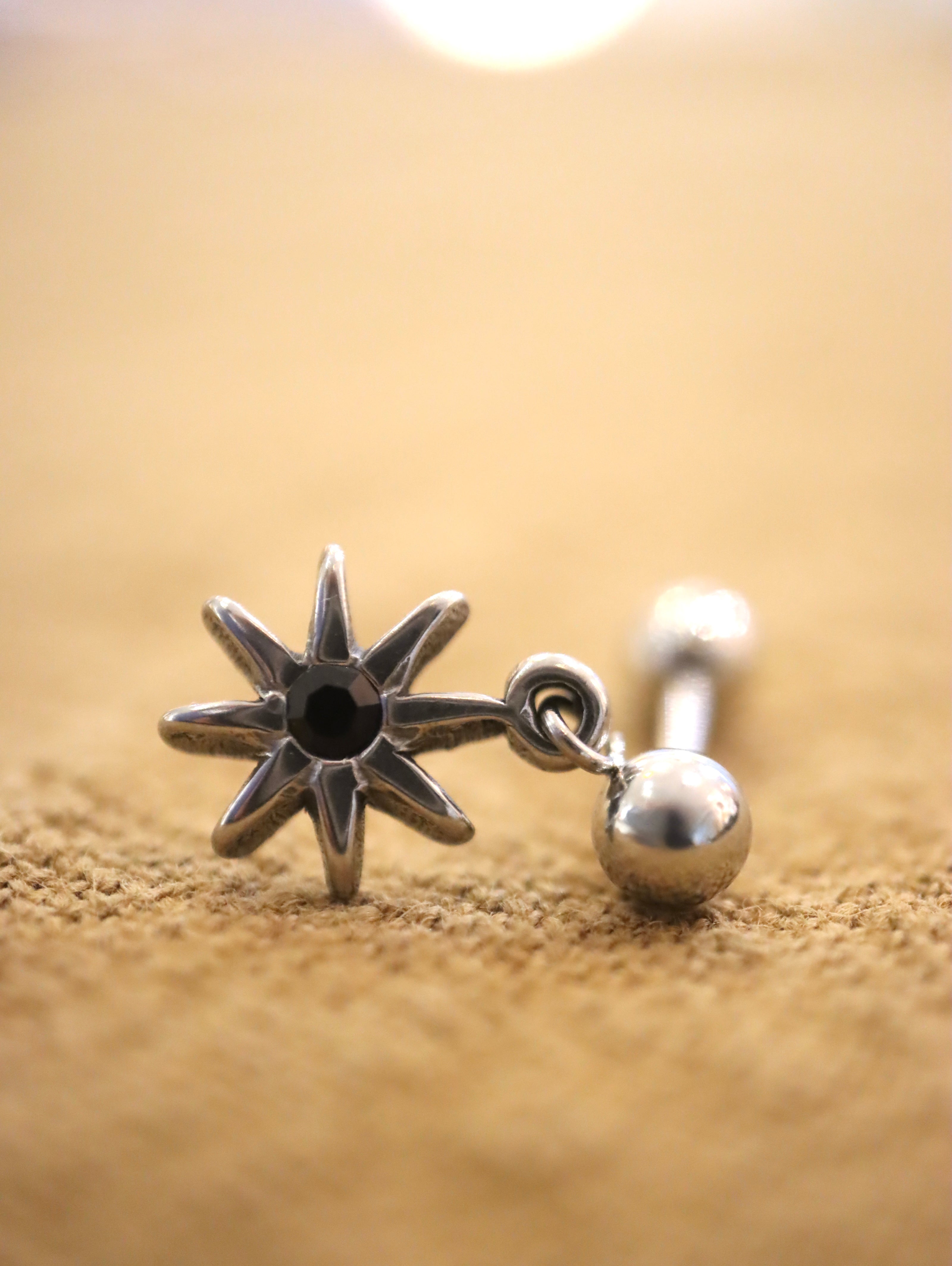 Drop starburst surgical steel piercing (1pc)