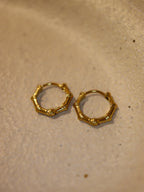 Stella Beaded Hoop Stainless Steel Earrings