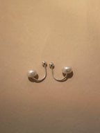 Pearl ear jacket 925 Silver earrings