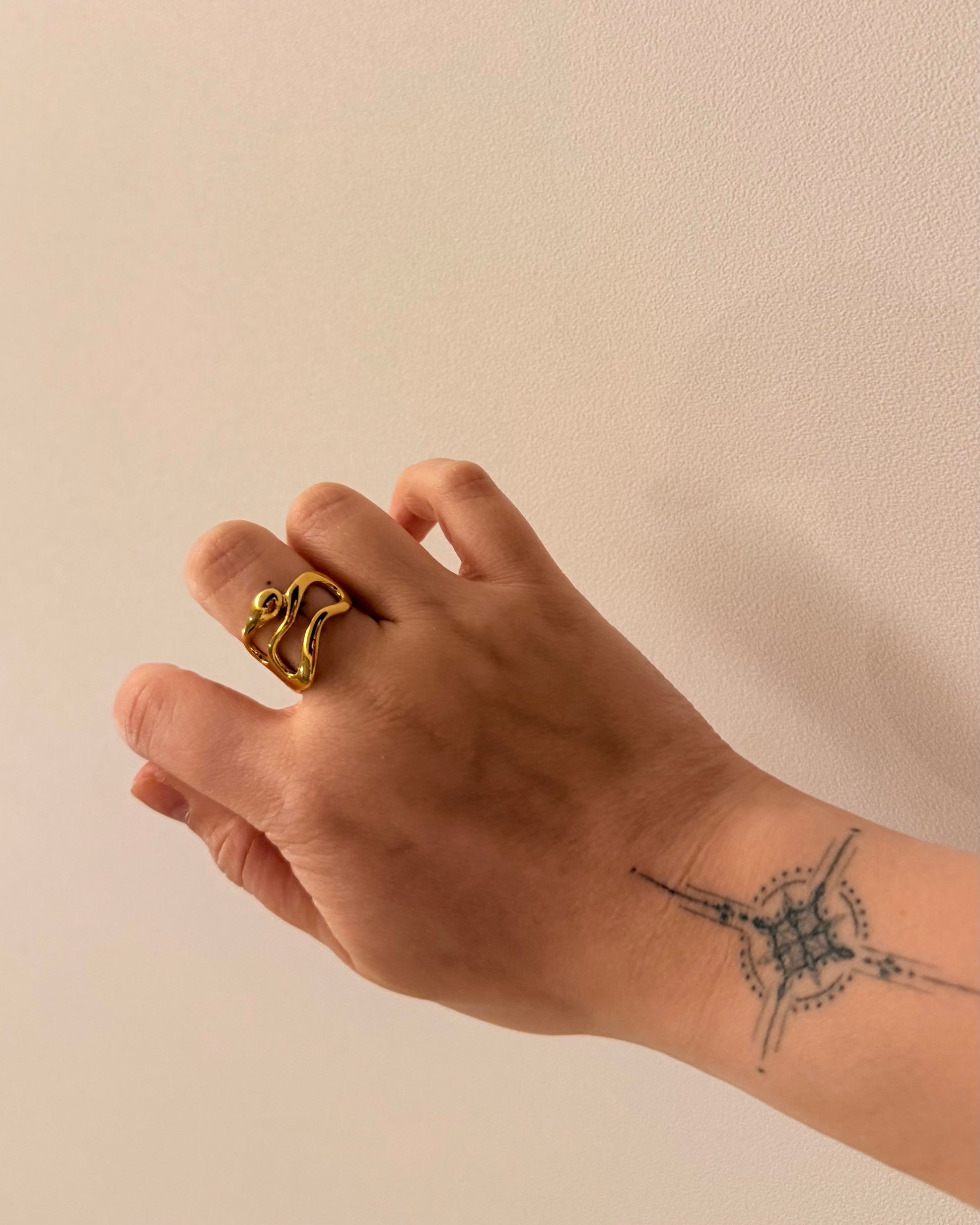 Stainless steel irregular shape ring