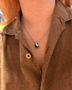 Pebble Pendant Stainless Steel Necklace