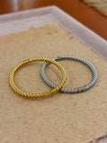 Beaded Hinged Stainless Steel bangle