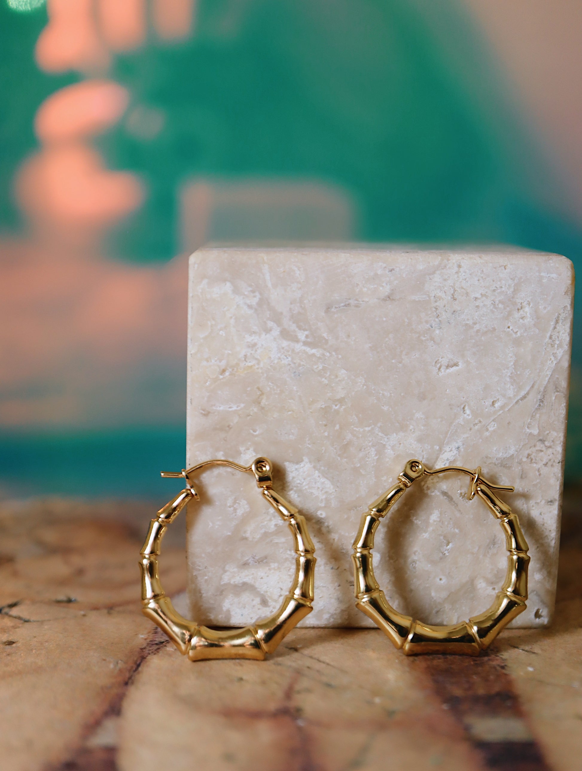 Bamboo stainless steel earrings