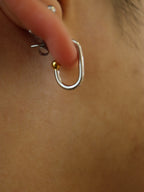 Mix tone earrings