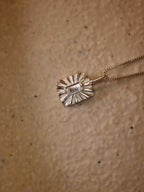 Stella Sunburst Pendant 925 Silver Necklace