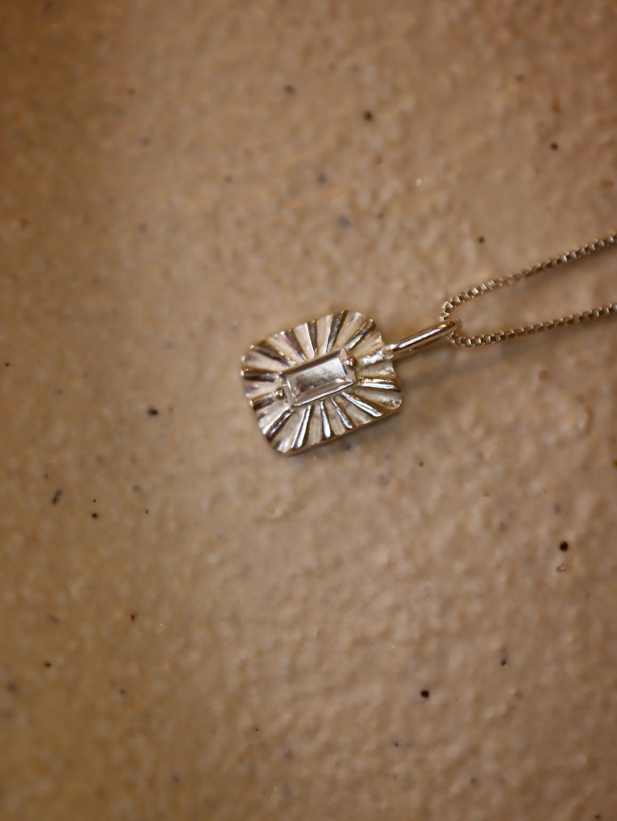 Stella Sunburst Pendant 925 Silver Necklace