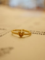 Croissant / Palmier silver 925 ring