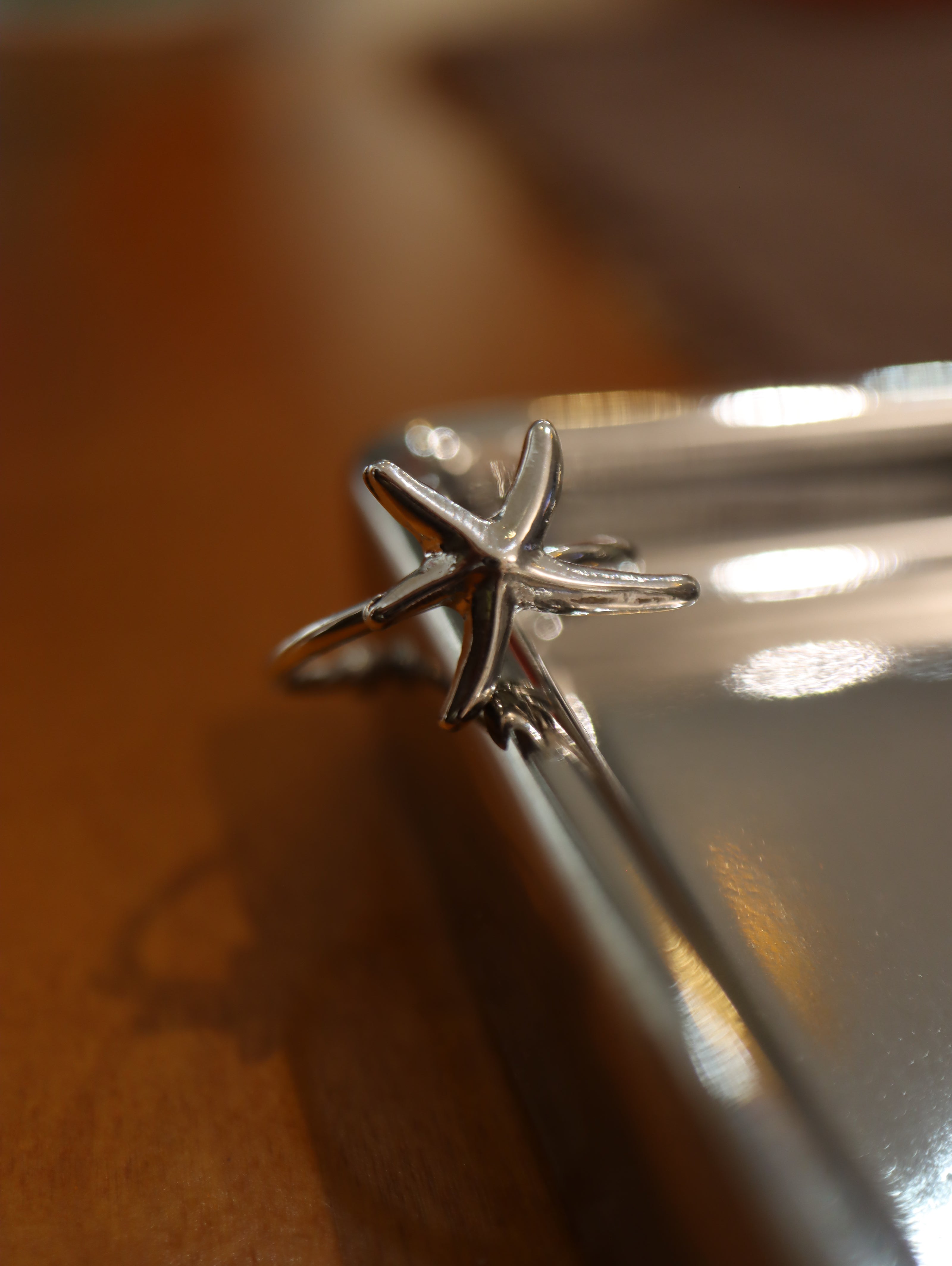 Starfish brass ring