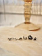 Drop stud surgical steel piercing earring (1pc)