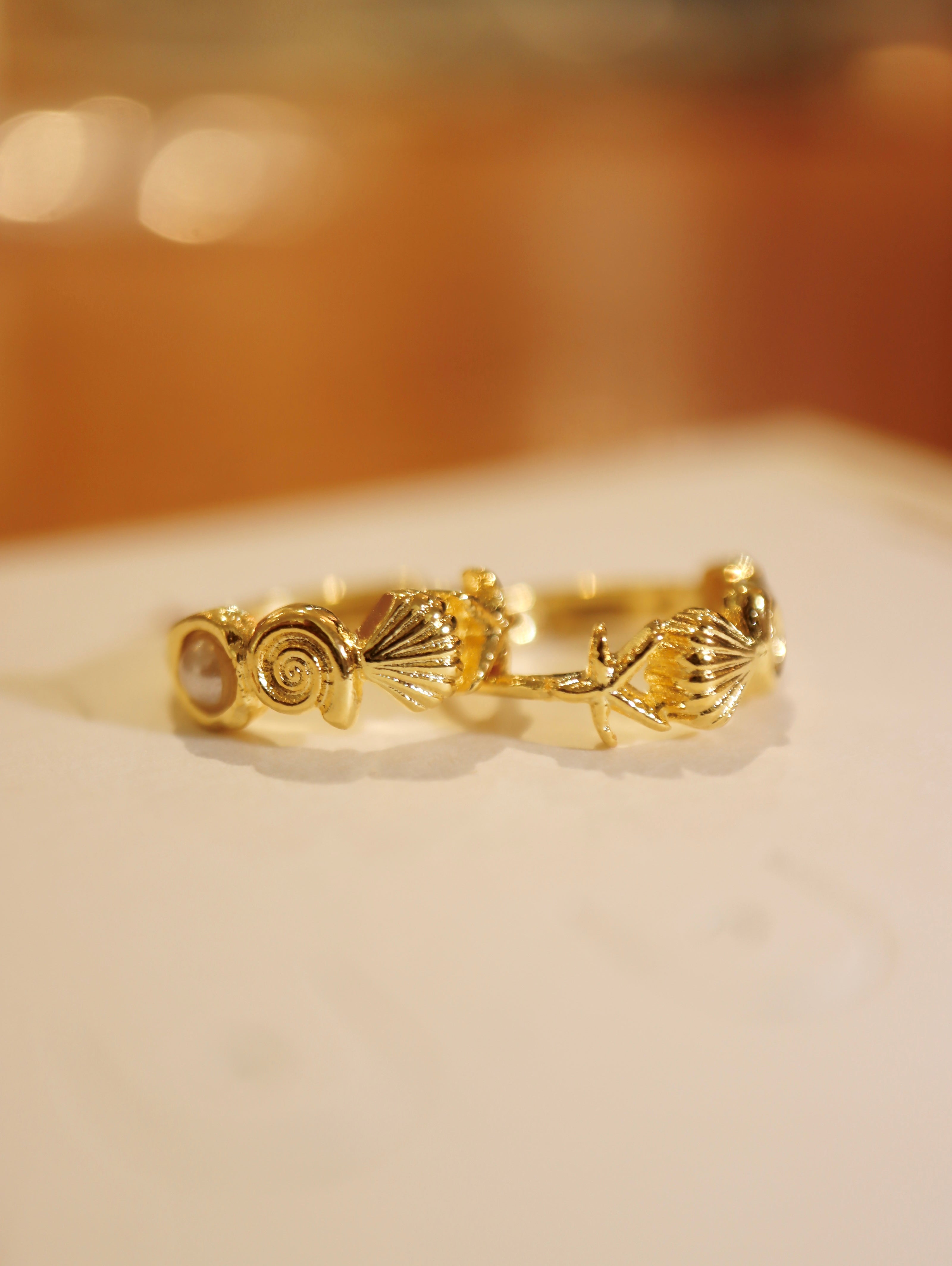 The Shell & Sphere Hoop Earrings