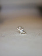 Polaris Cross Stud 925 Silver Piercing Earring (1pc)