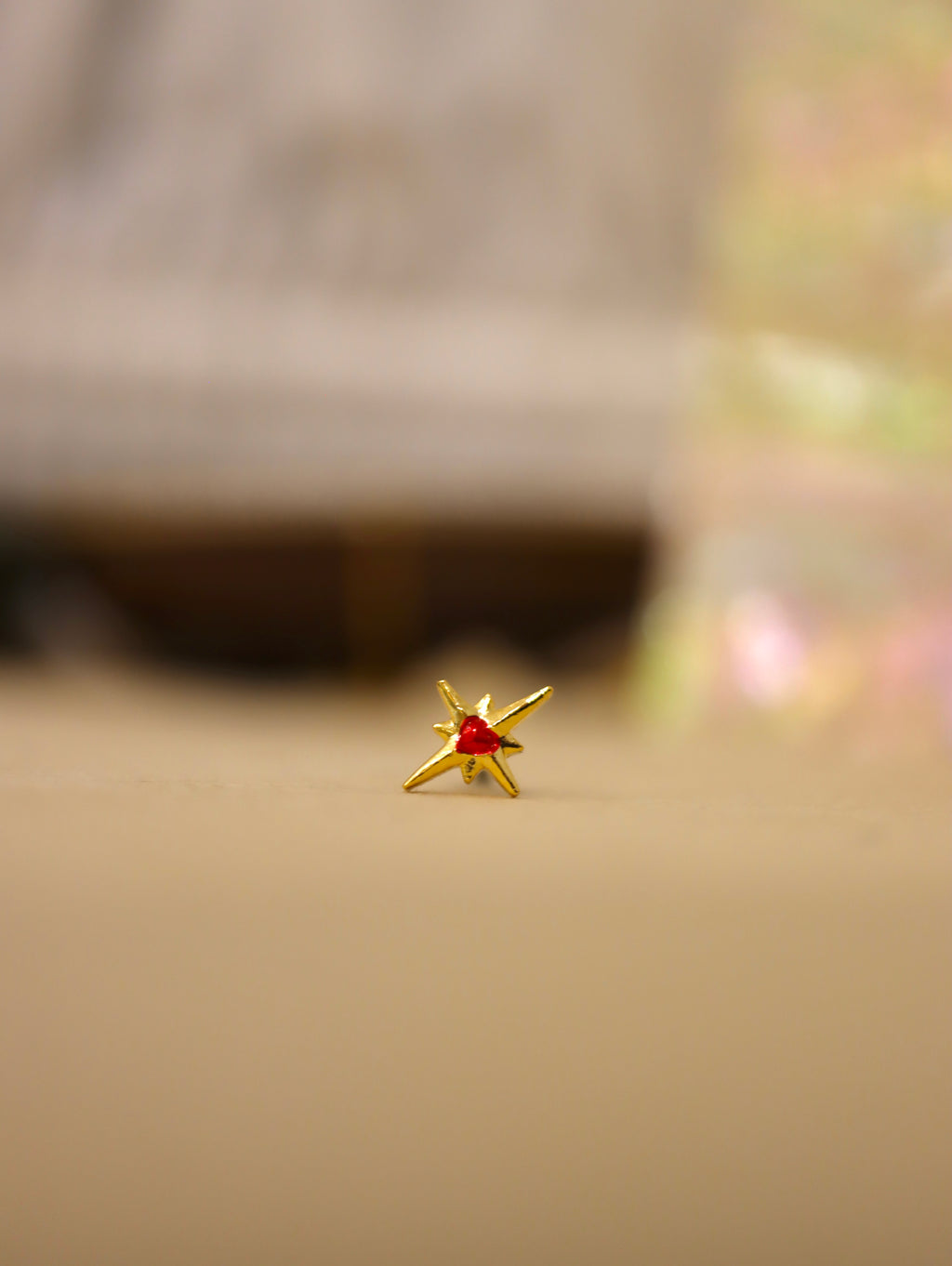 Sparkle mini heart surgical steel piercing (1pc)