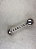 Mini heart 925 silver ball back piercing（1PC）