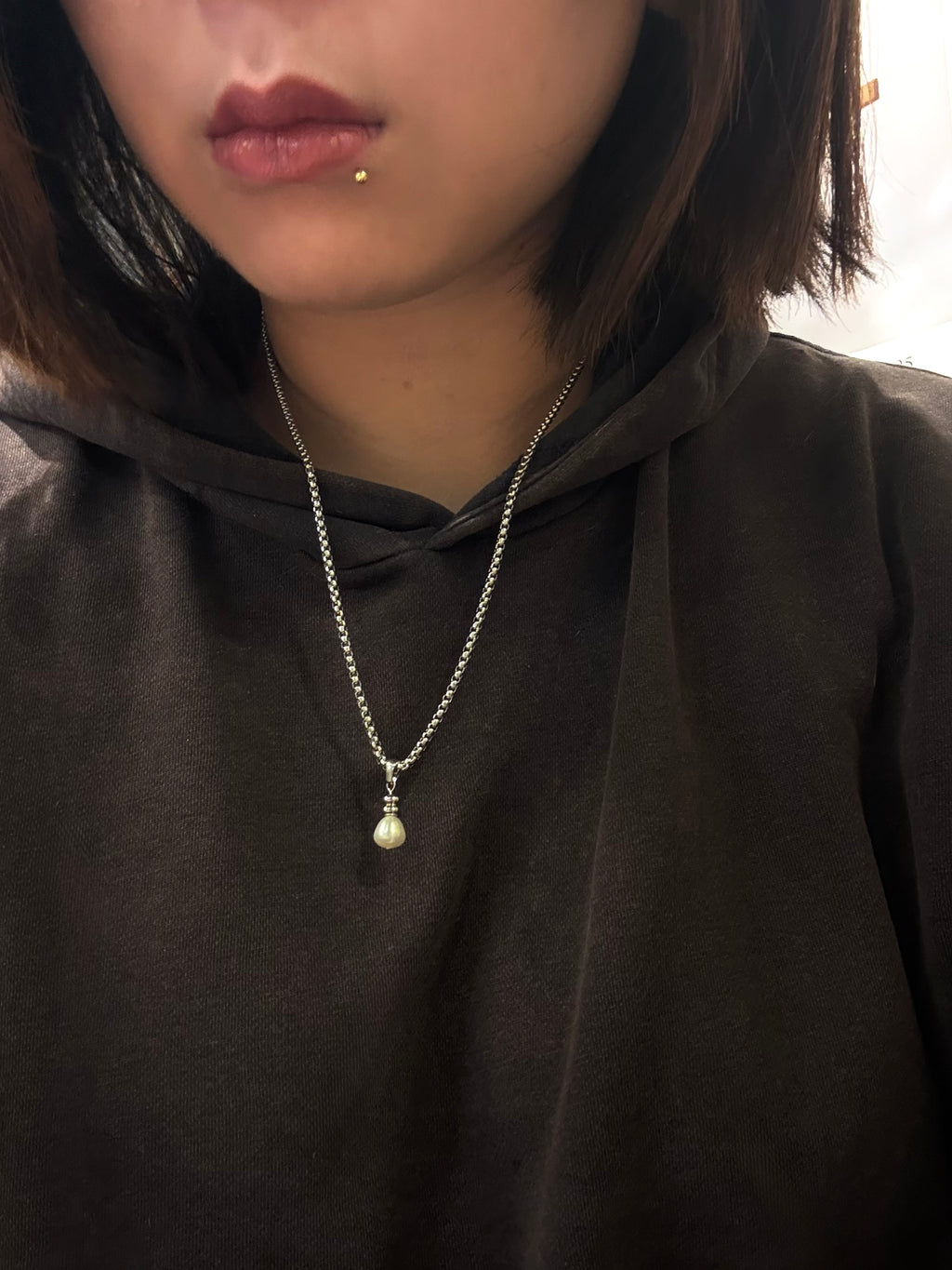Stainless steel waterproof 53CM necklace