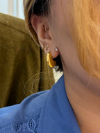 Eclipse Curve Stainless Steel Earrings
