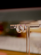 Multicolor Stellar Hoop 925 Silver Earrings