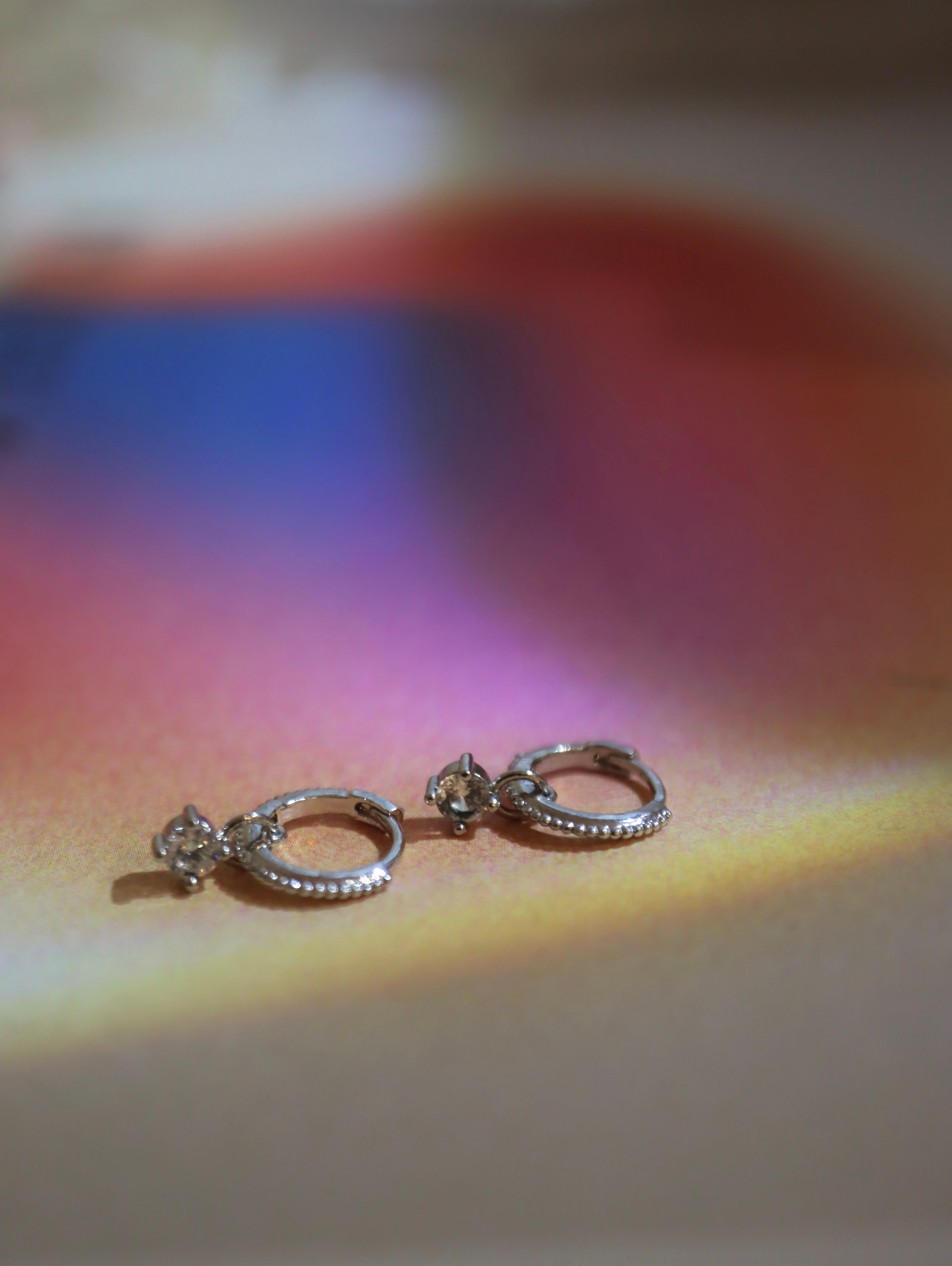 Rope Huggie hinged hoop earrings