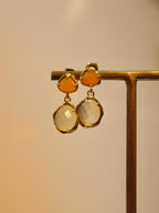 Double Gemstone earrings