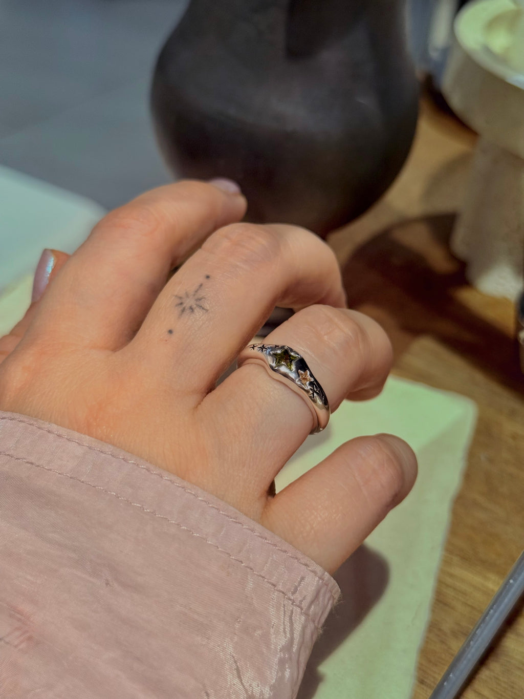 Sparkle star 💫 ✨ silver925 open size ring