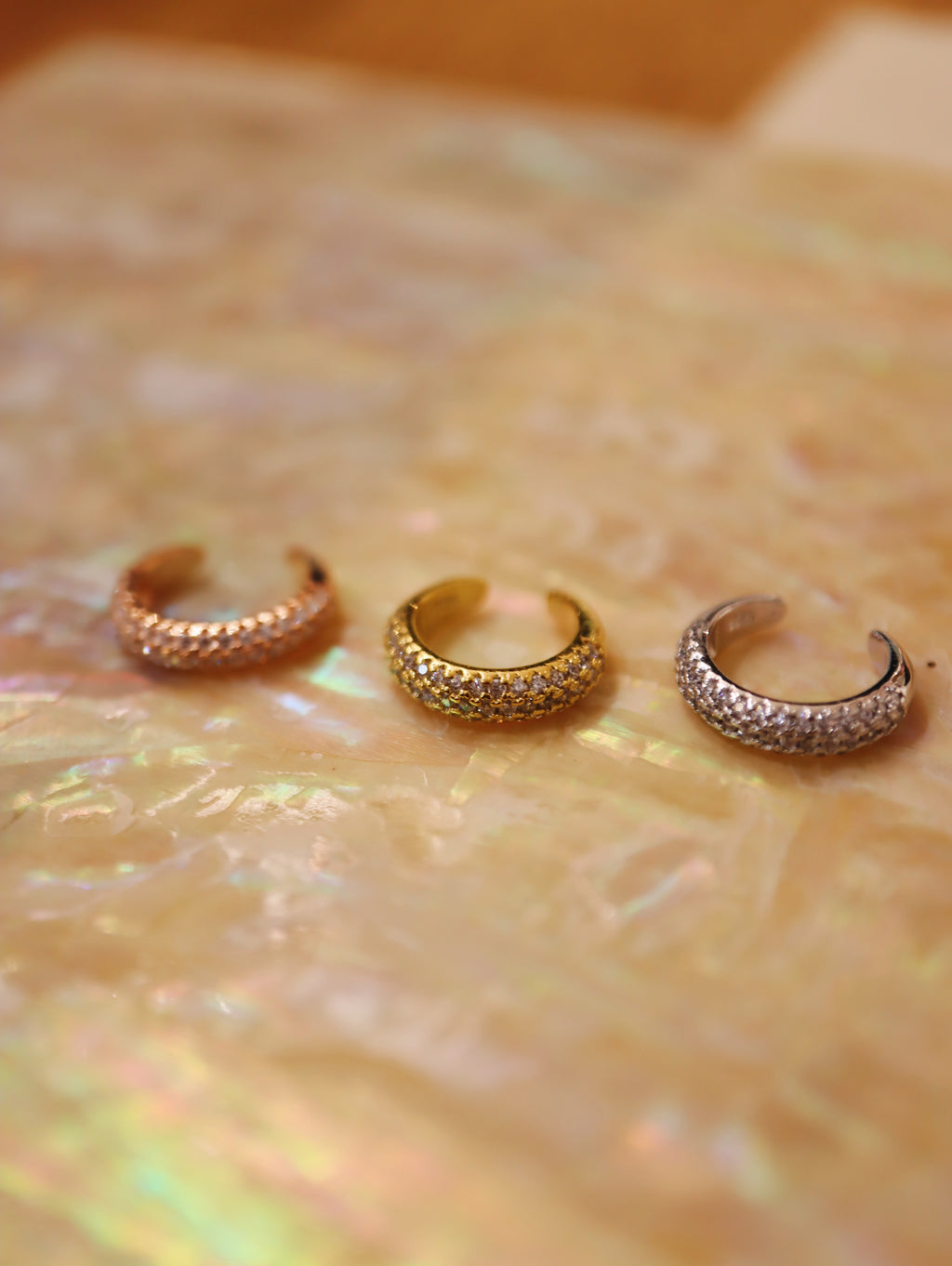 Cz sparkling 925 silver Earcuff