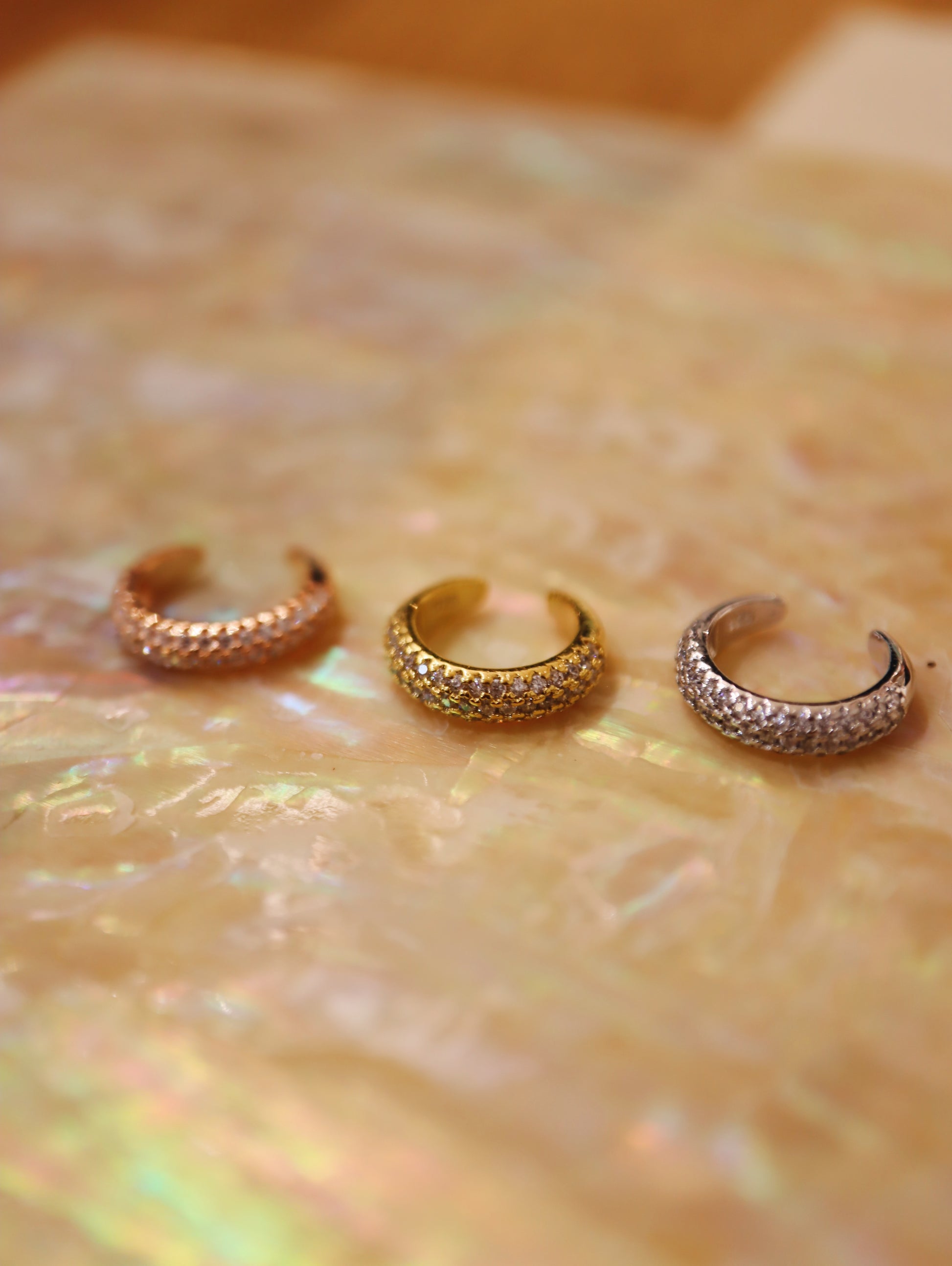 Cz sparkling 925 silver Earcuff