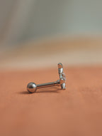 Sparkle star surgical steel piercing
