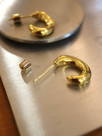 Stainless steel hoop earrings