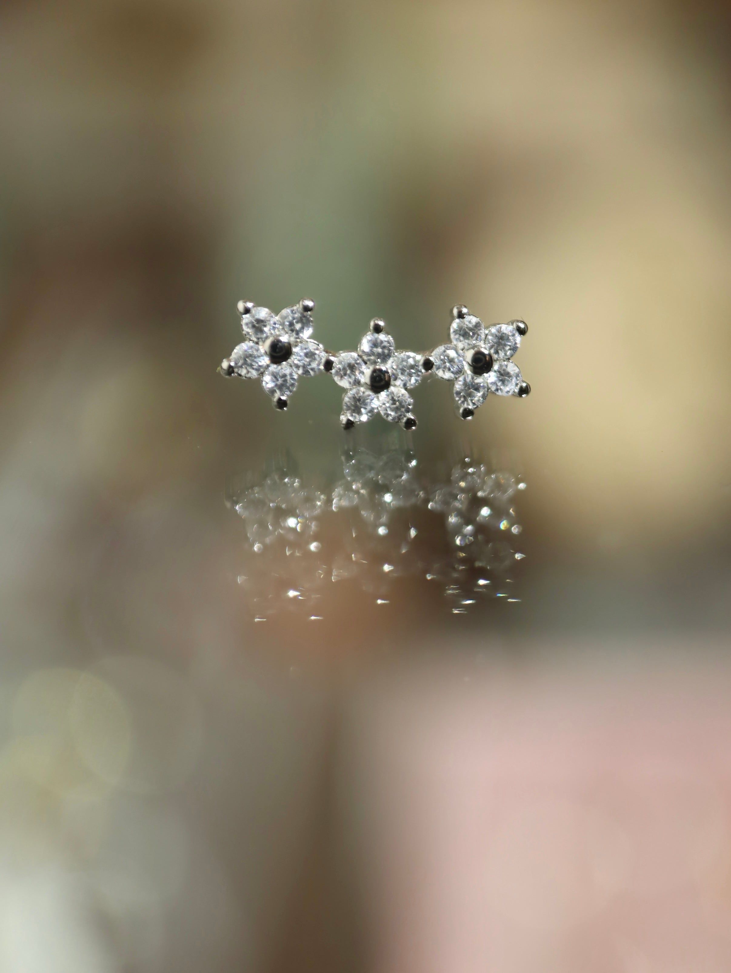 Trio Flora Stud Piercing Earring (1pc)