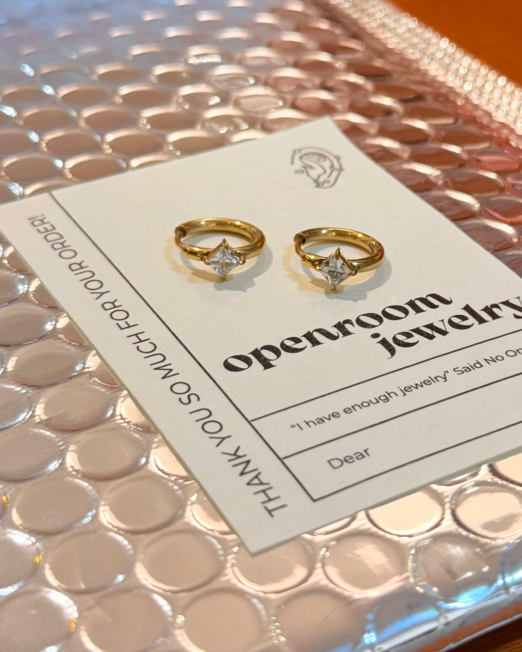 Cz hinged hoop stainless steel earrings