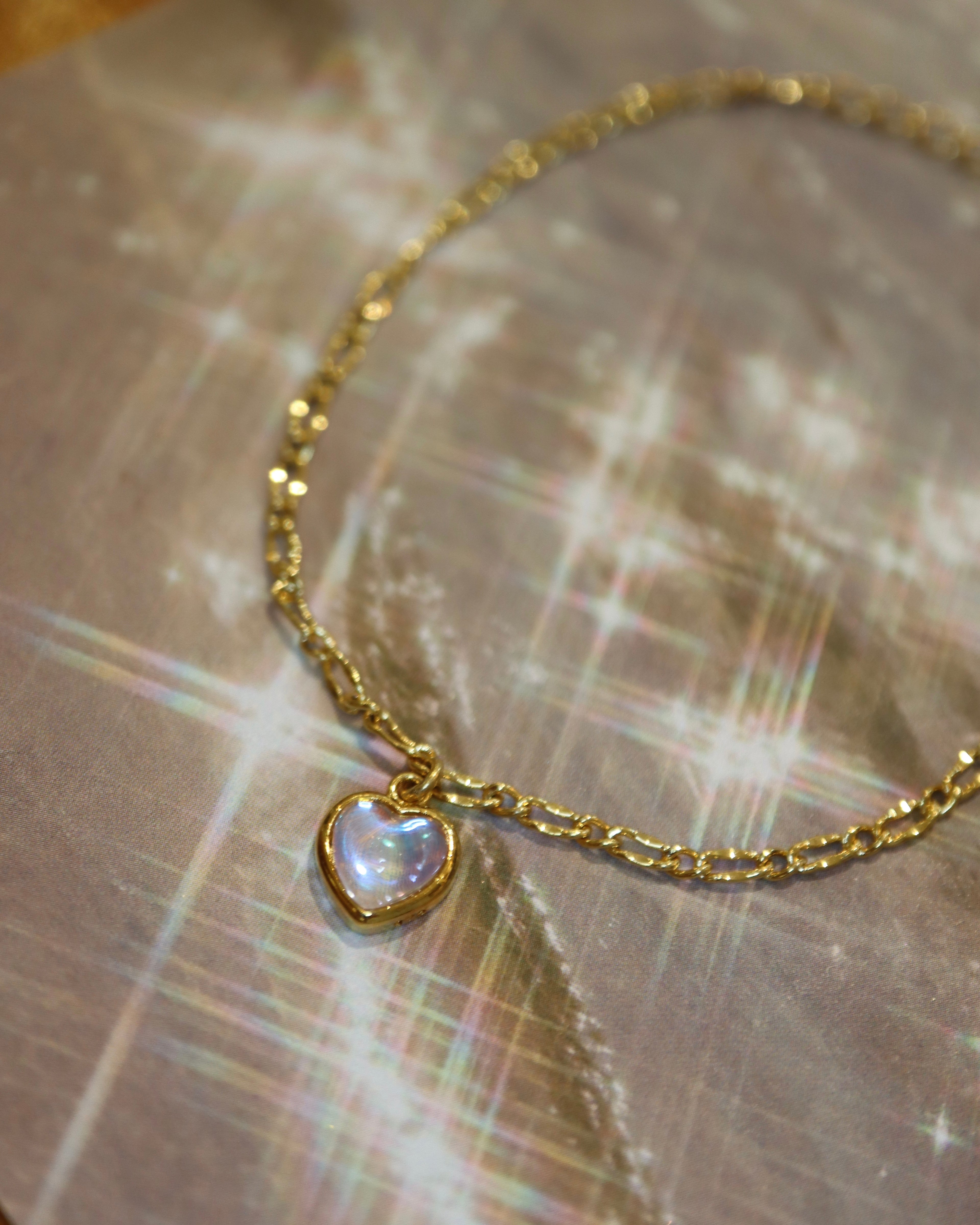 Aura Heart Chain 925 silver Bracelet