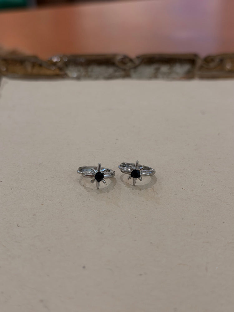 Starburst Stainless Steel Earrings