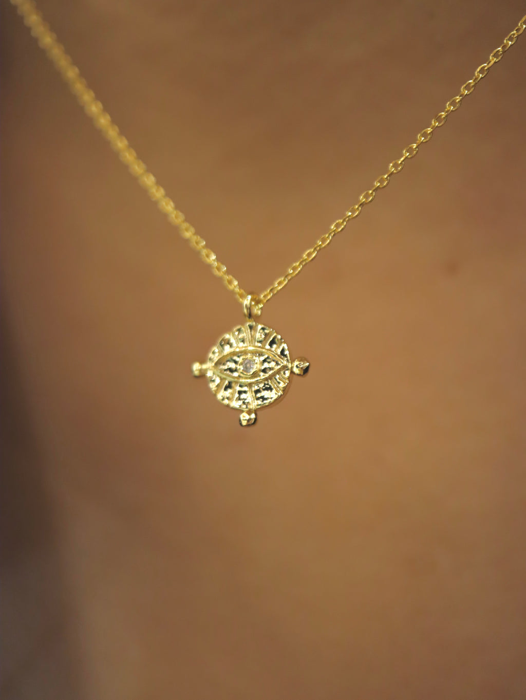 Evil eye pendant necklace