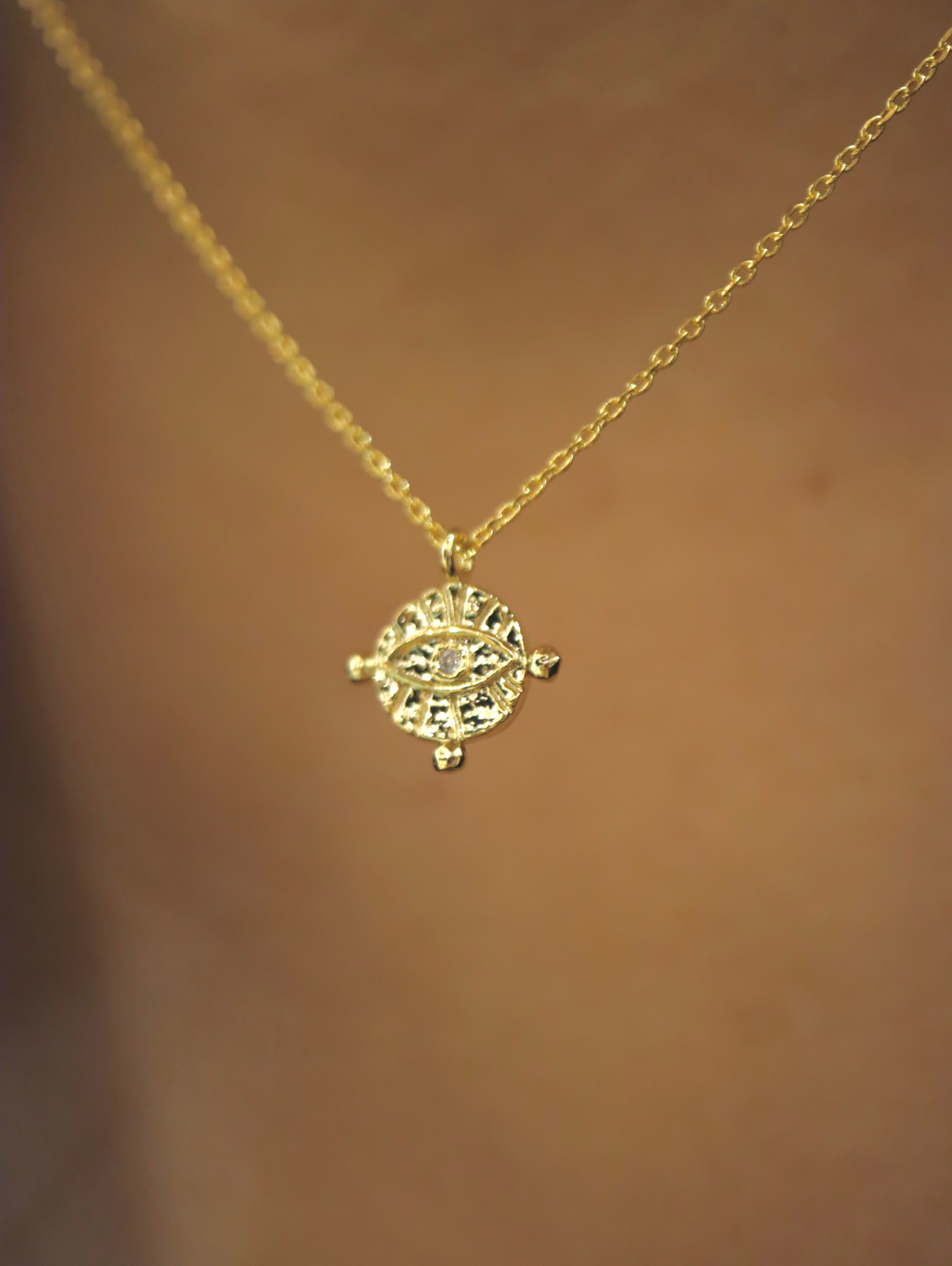 Evil eye pendant necklace