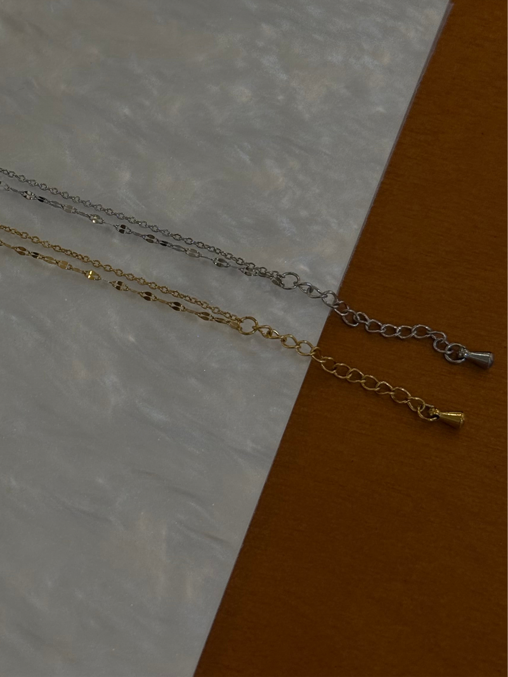 Double chain stainless steel bracelets