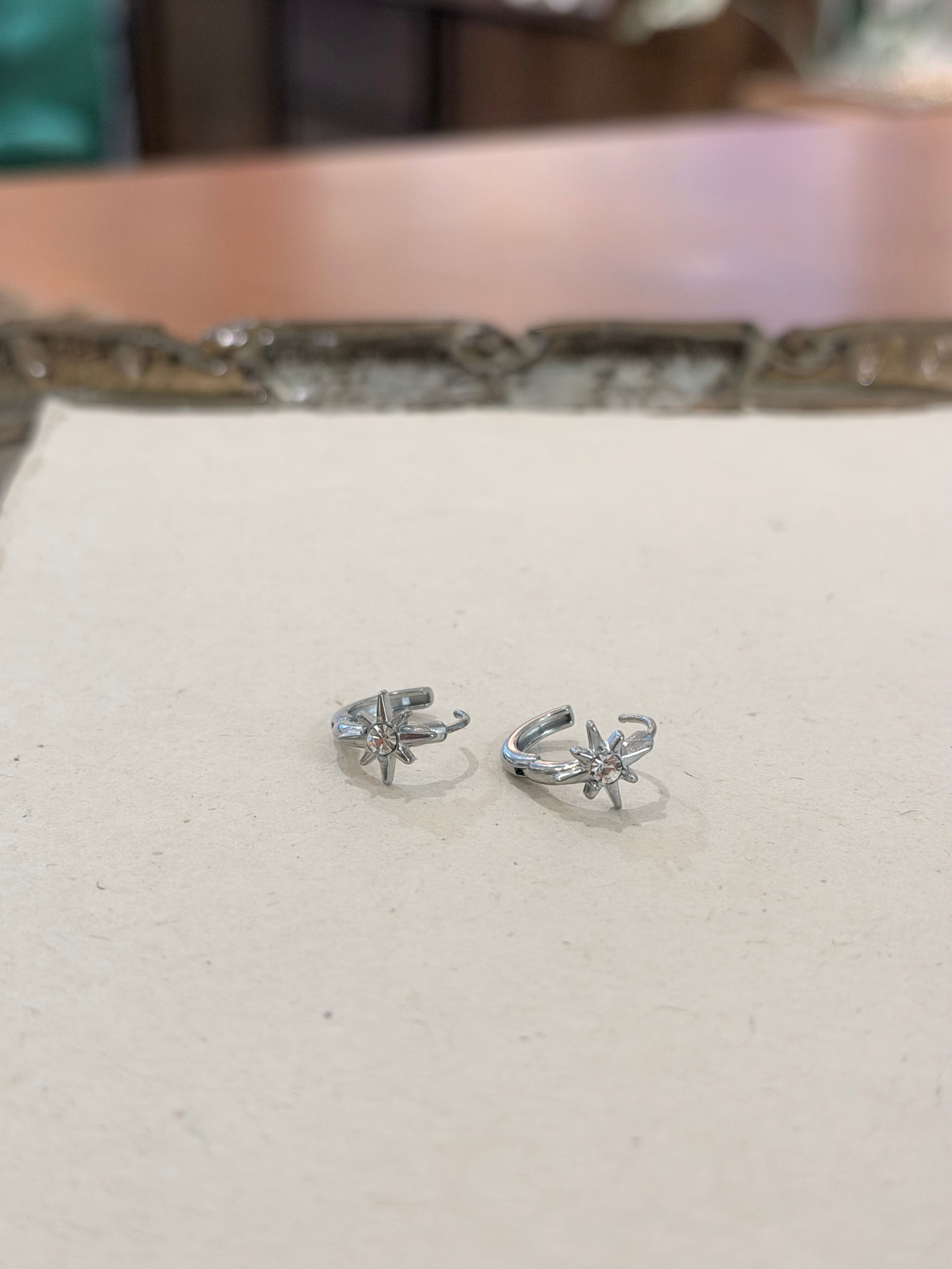 Starburst Stainless Steel Earrings