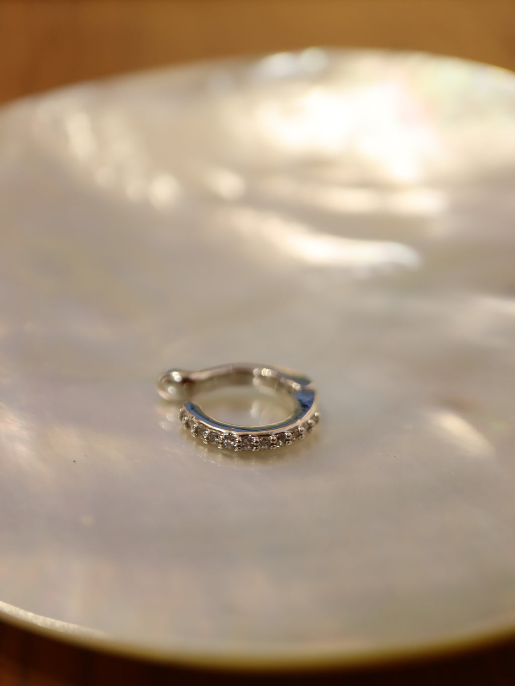 Cz sparkle earclip