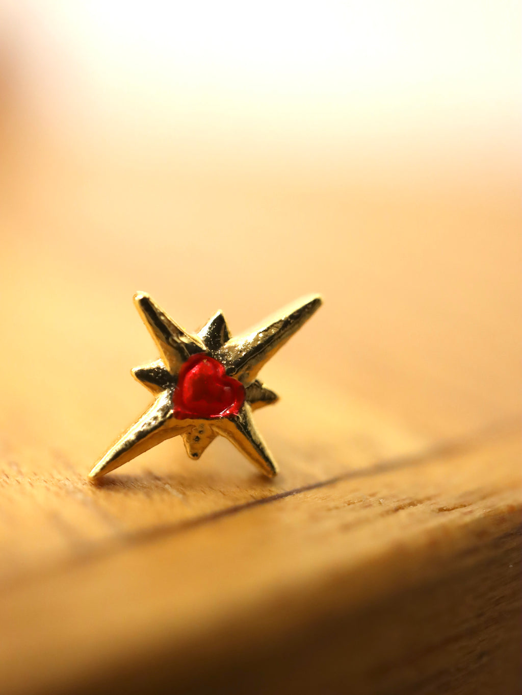 Sparkle mini heart surgical steel piercing (1pc)