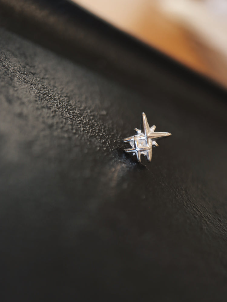 Sparkle stars surgical steel stud earrings ✨