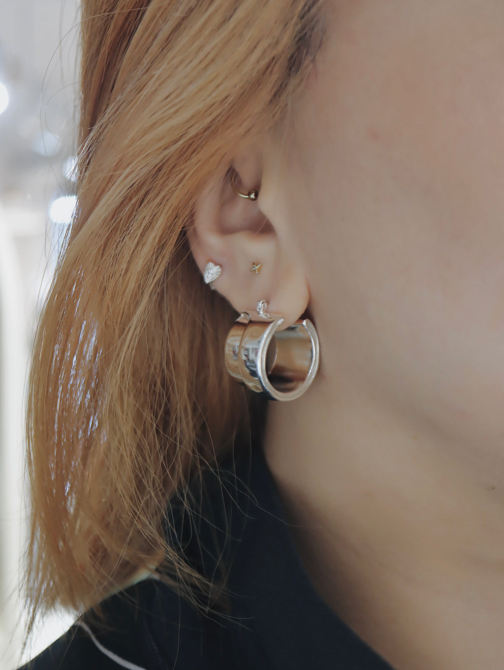 Bold Silver Chunky Earrings