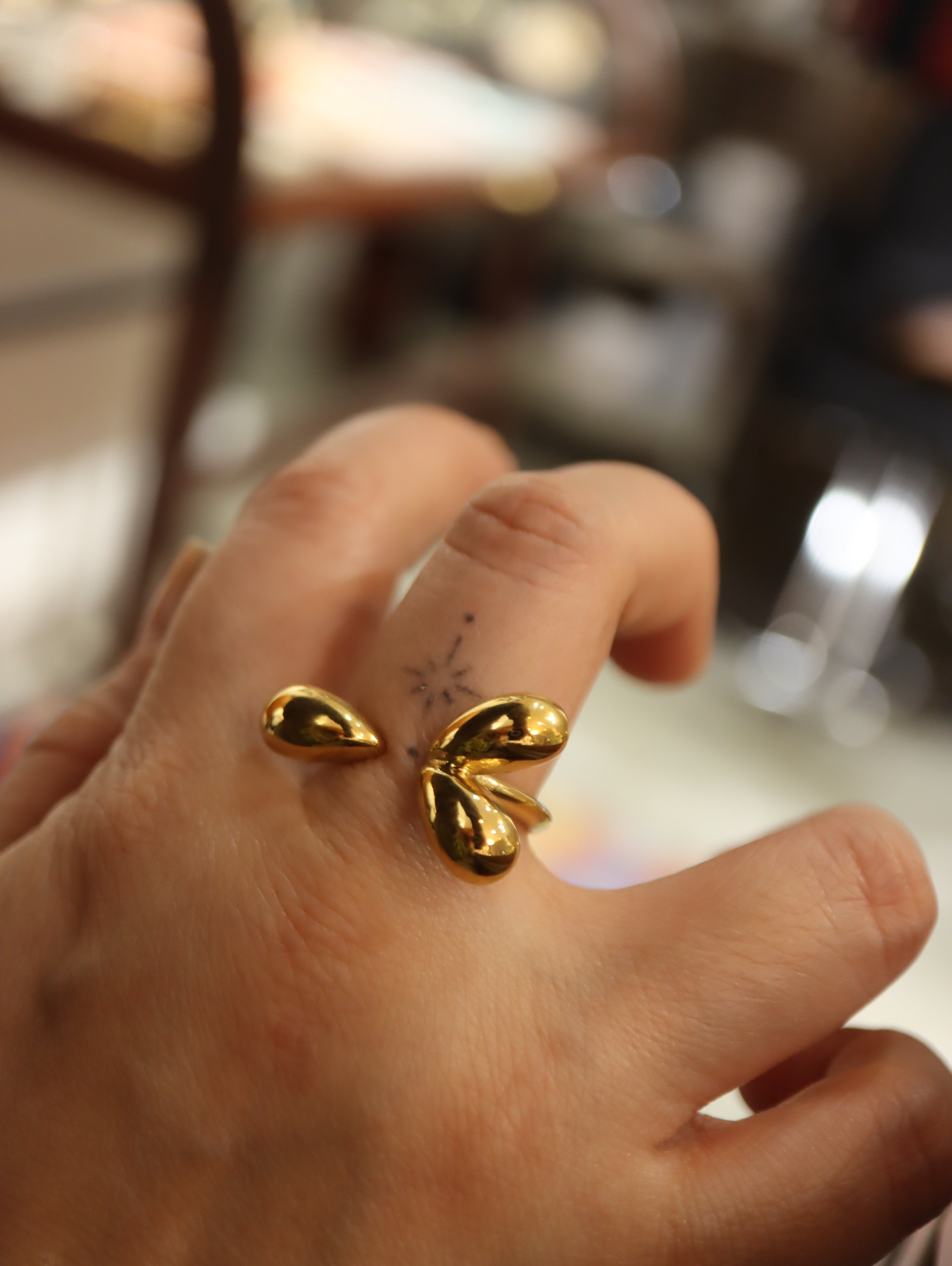 Statement stainless steel ring
