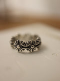 Antique flower 925 silver Earcuff