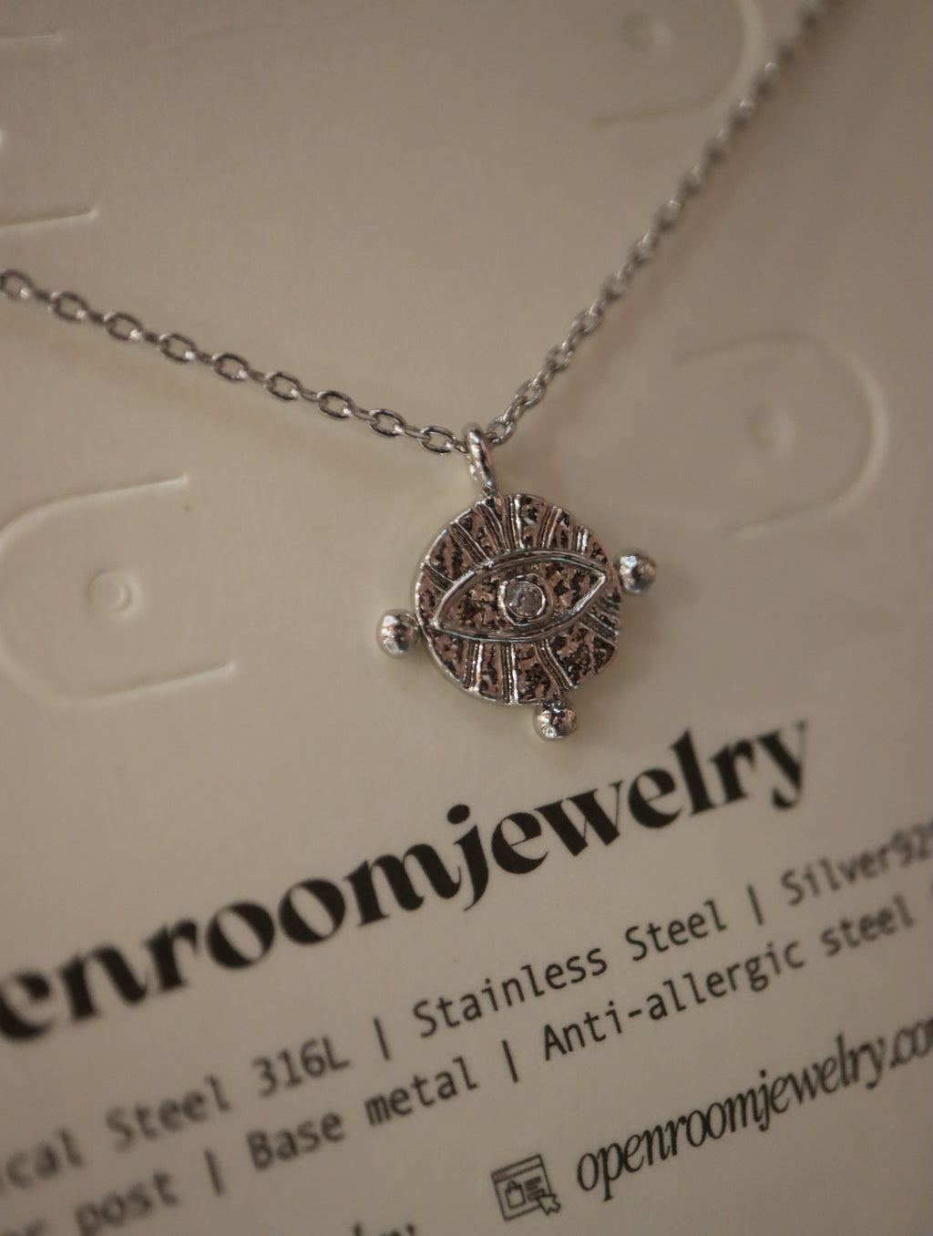 Evil eye pendant necklace