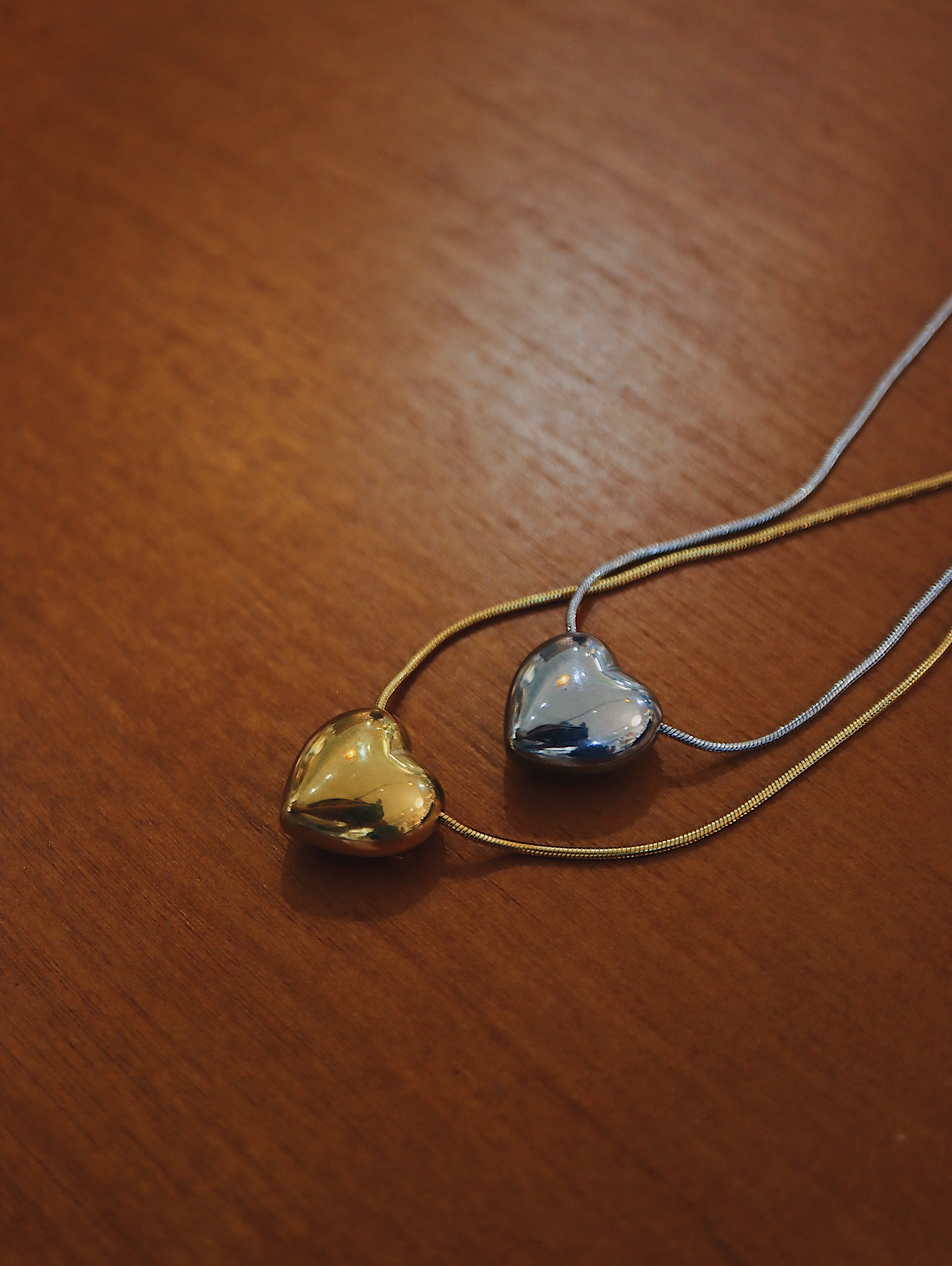 Heart stainless steel waterproof necklace