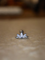 Marquise Cluster Stud Surgical Steel Piercing (1pc)