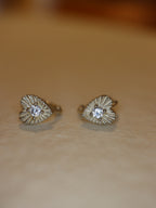 Celestial Ray Heart 925 silver Earrings