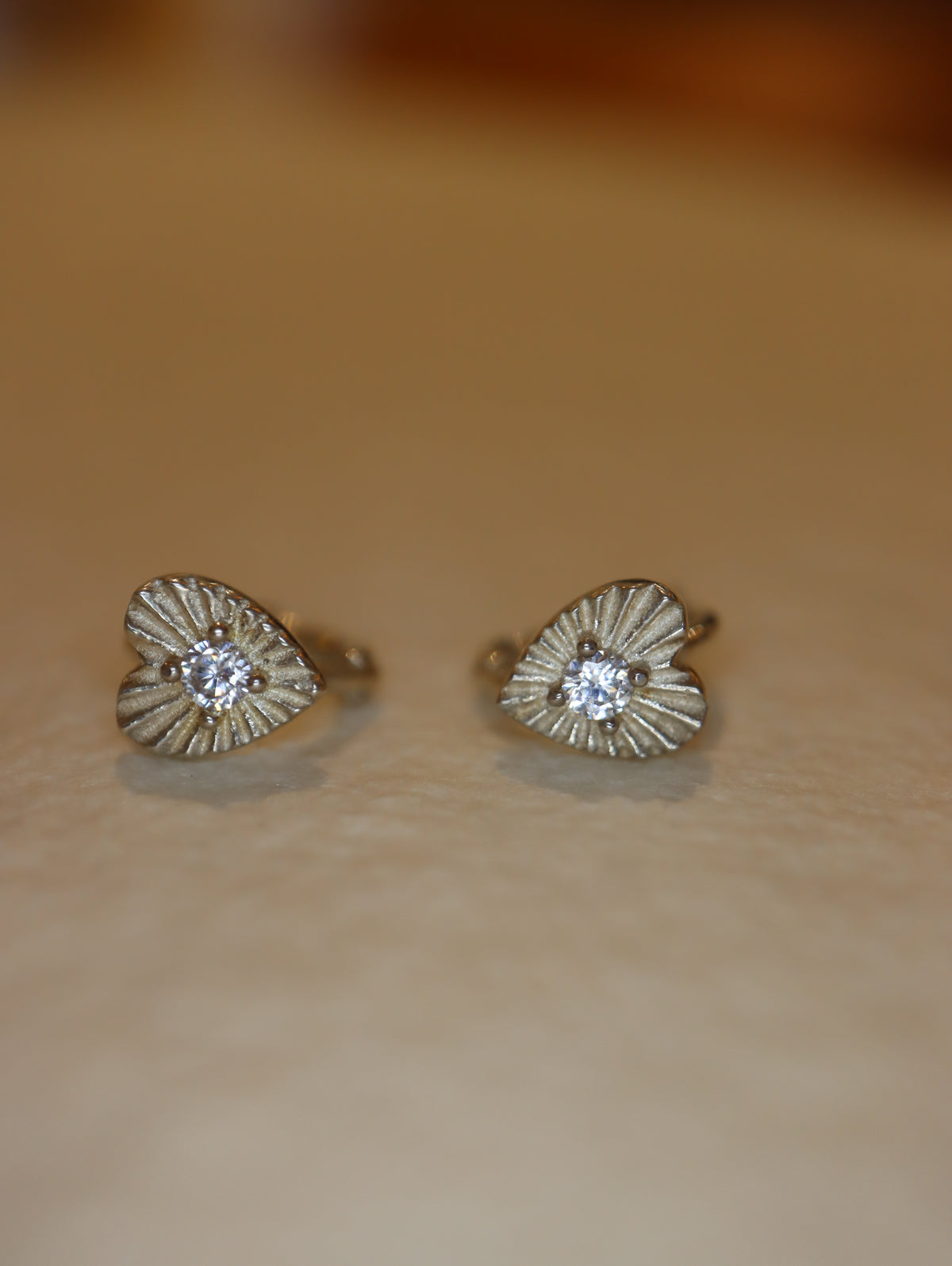 Celestial Ray Heart 925 silver Earrings