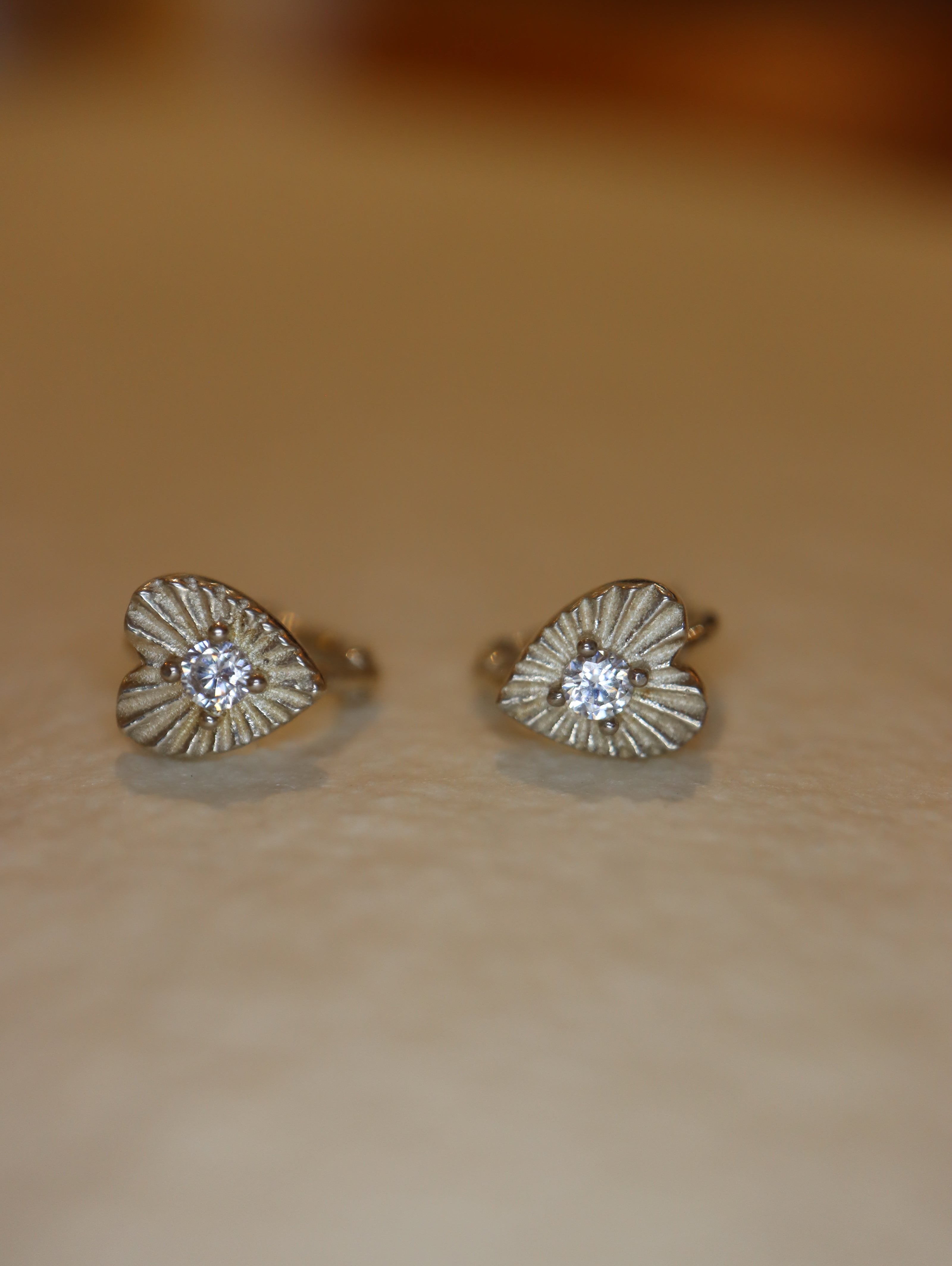 Celestial Ray Heart 925 silver Earrings