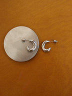 Stainless steel hoop earrings
