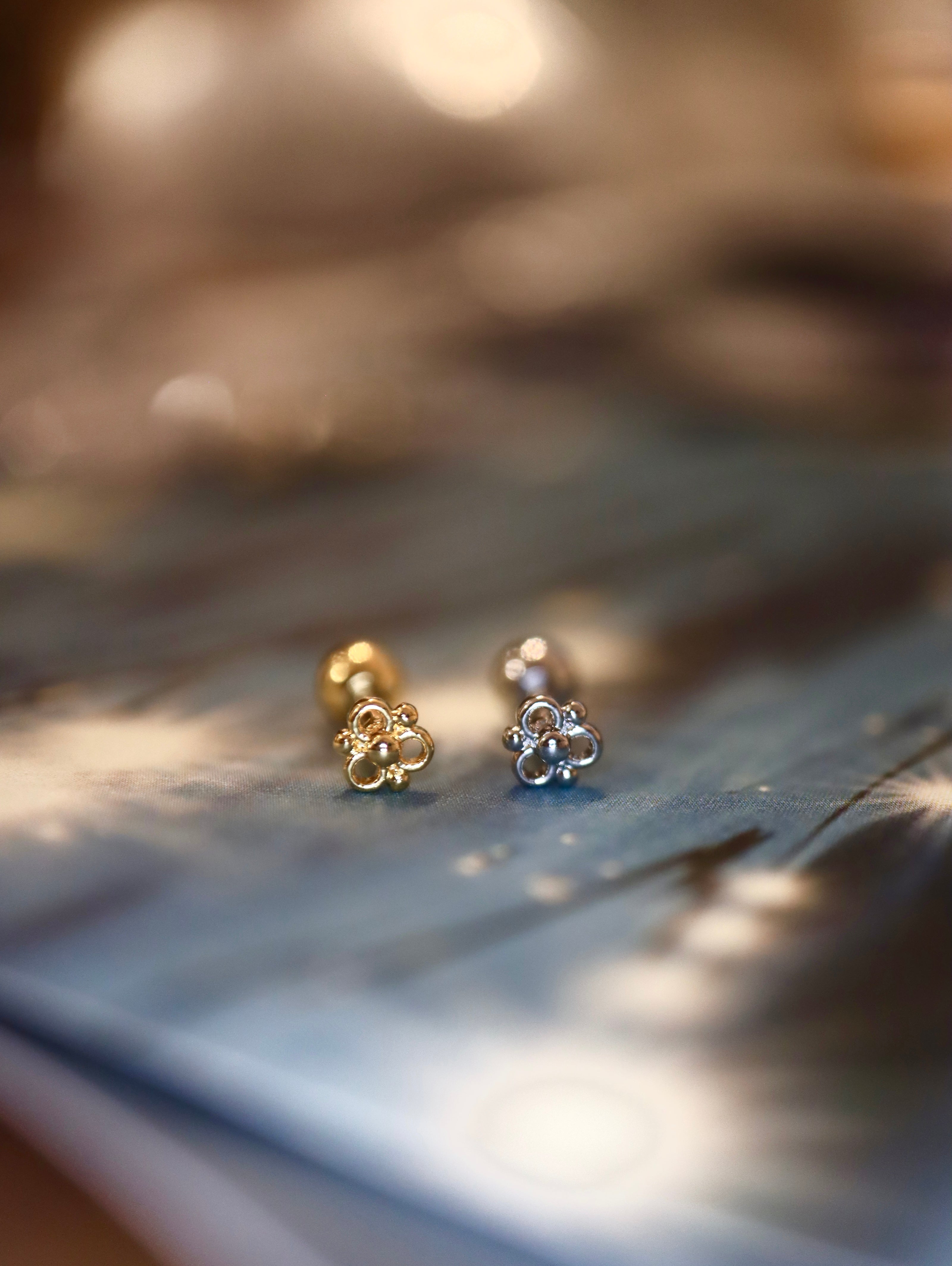 Lattice Mini Stud Surgical Steel Piercing (1pc)