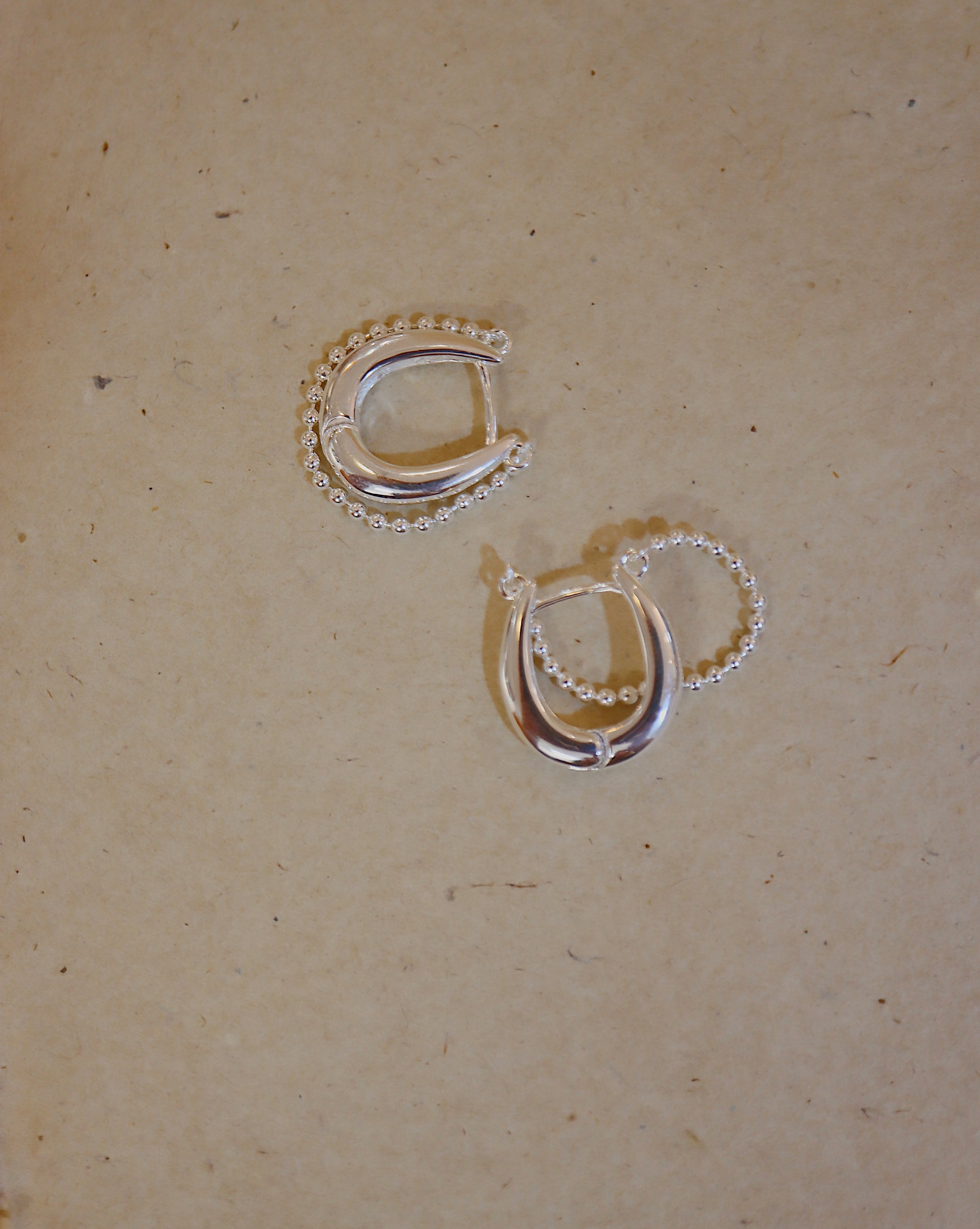 925 silver Aether Hoop Bead Earrings